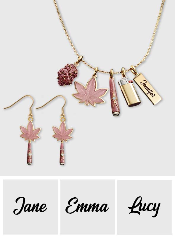 Feeling Dope - Personalized Weed Earrings & Pendants Necklace