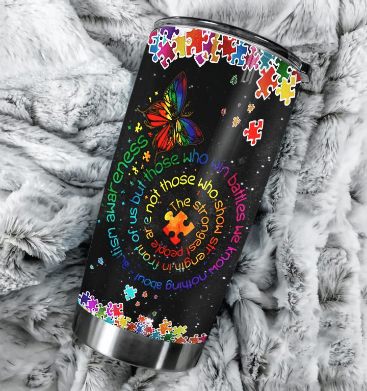 Butterfly Autism Tumbler - Autism Awareness Tumbler 0921