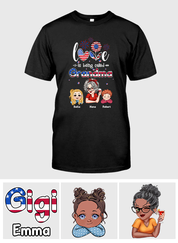 Blessed To Be Called Nana Grandpa Gigi - Personalized Grandma T-shirt And Hoodie