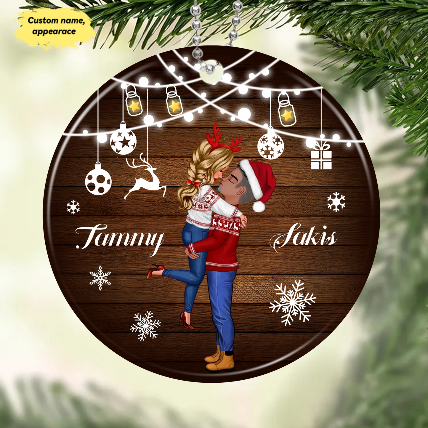 Christmas Tree Ornament By Occupation - Christmas Gift For Firefighter,Police,Nurse,Chef,Teacher,Flight,Military,Animal Control,Worker - Personalized Ceramic Ornament