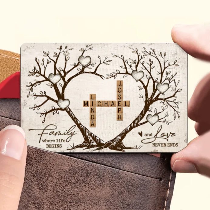 Personalized Family Tree Poster, Ornament, Keychain, Plaque, or Sign - A Meaningful Gift of Love and Connection