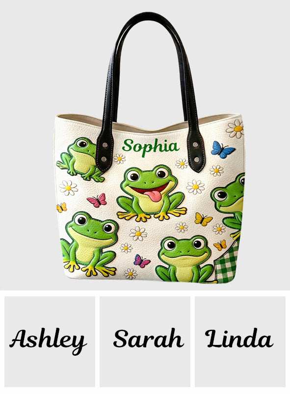 Just A Girl Who Loves Frogs - Personalized Frog Tote Bag