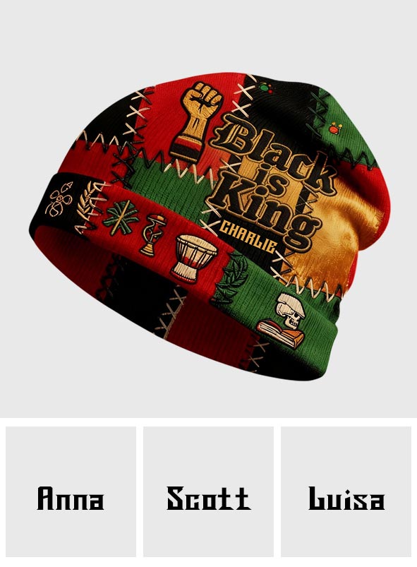 Black History Month - Personalized African American Beanie Hat