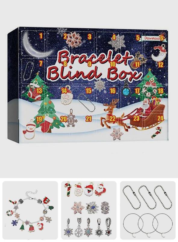 Merry Christmas - Christmas Advent Calendar Surprise Bracelet Box