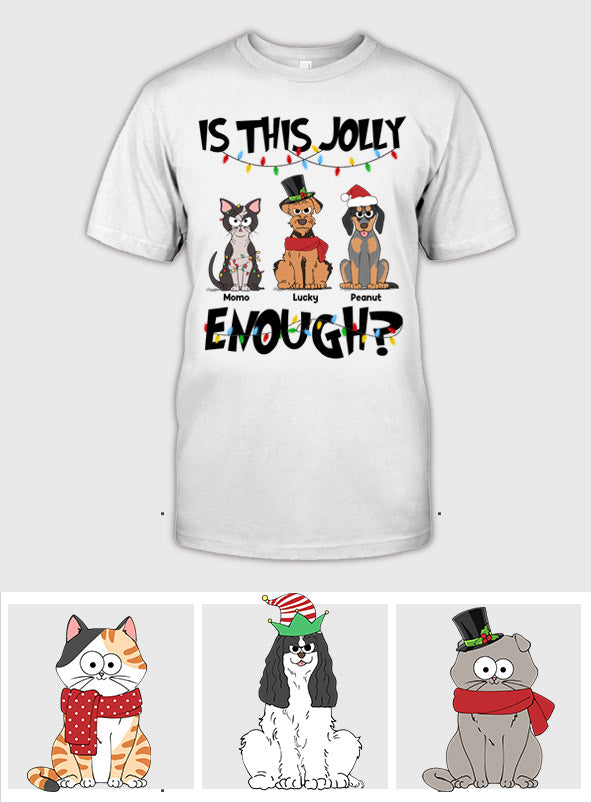 Is This Jolly Enough - Personalized Dog T-shirt And Hoodie