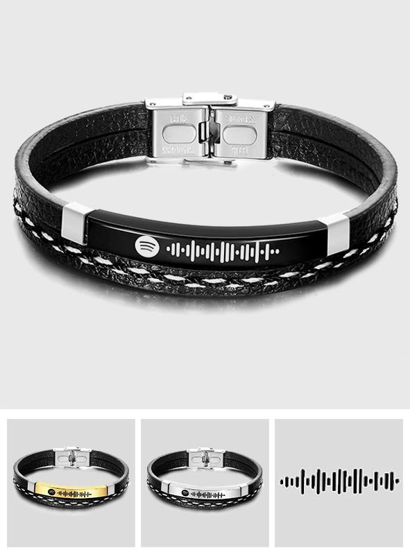 Personalized Scannable Spotify Code Music Bracelet
