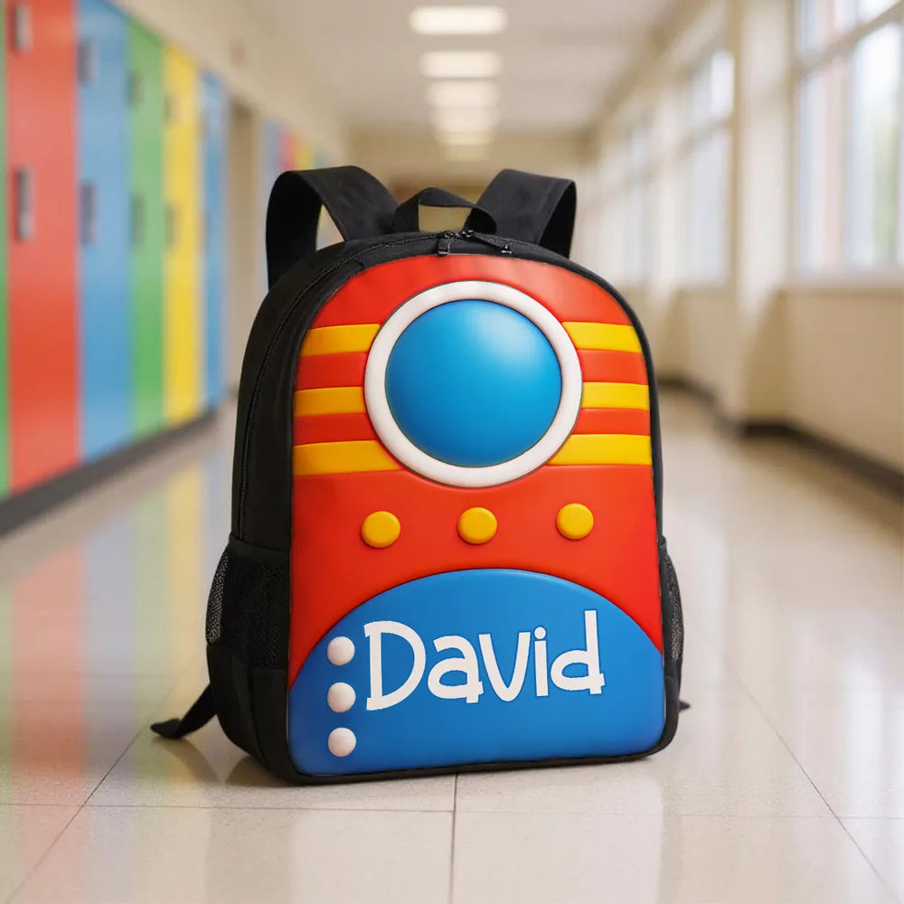 Customized Kids School Backpack with Name & Unique Design โ Creative Back-to-School Gift for Son or Grandkid
