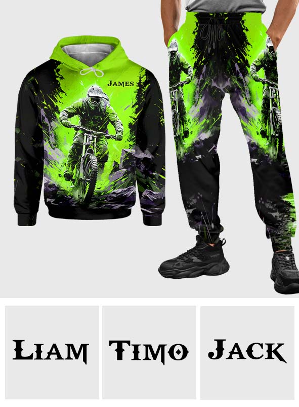 Cool Dirt Bike, Motocross - Personalized Dirt Bike Hoodie and Sweatpants