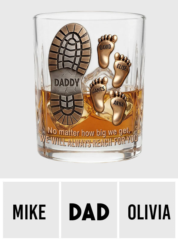 Happy Father's Day - Personalized Father Whiskey Glass