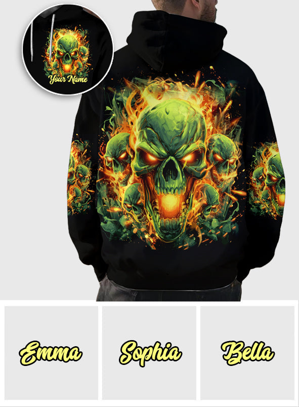 Back Off - Personalized Skull All Over Shirt