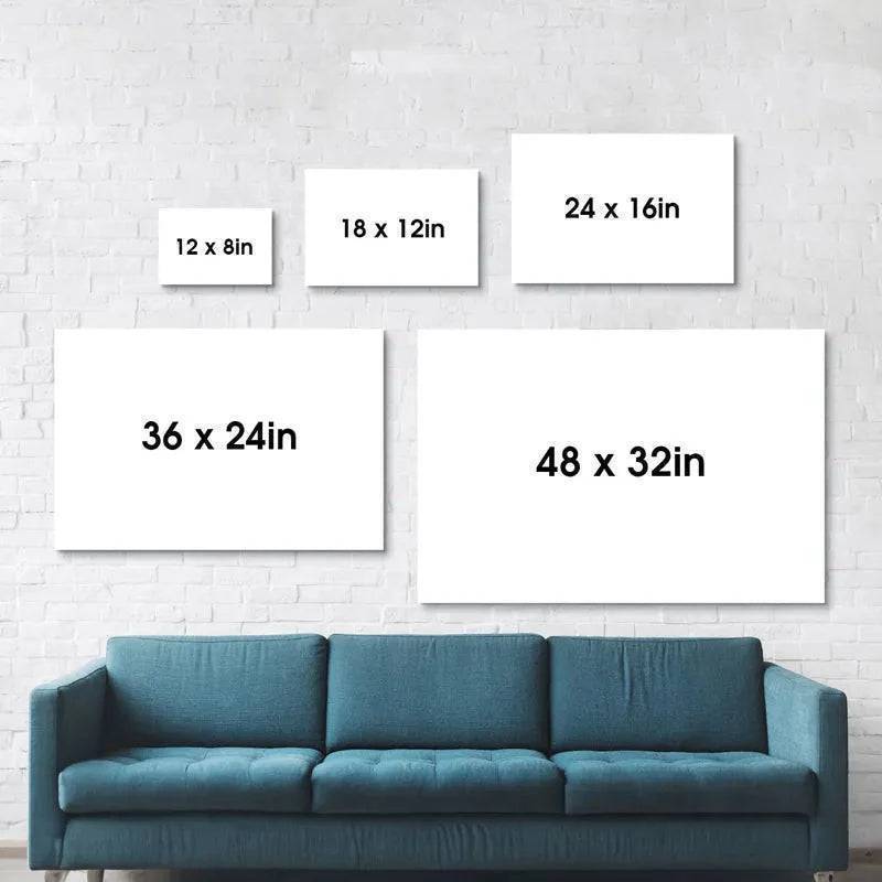 I Choose You - Back View Couple Sitting - Personalized Horizontal Poster - A Timeless Valentine's Day Tribute