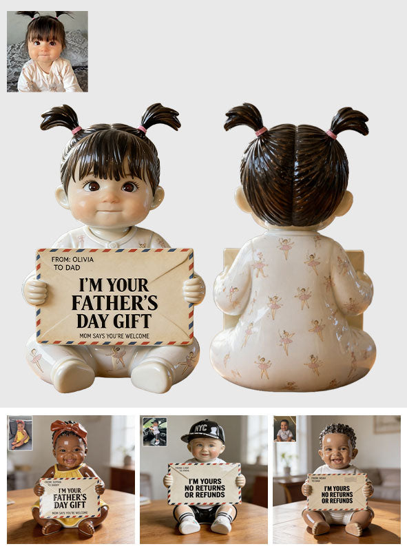 Funny Letter For Dad - Personalized Father Premium 3D Figurine