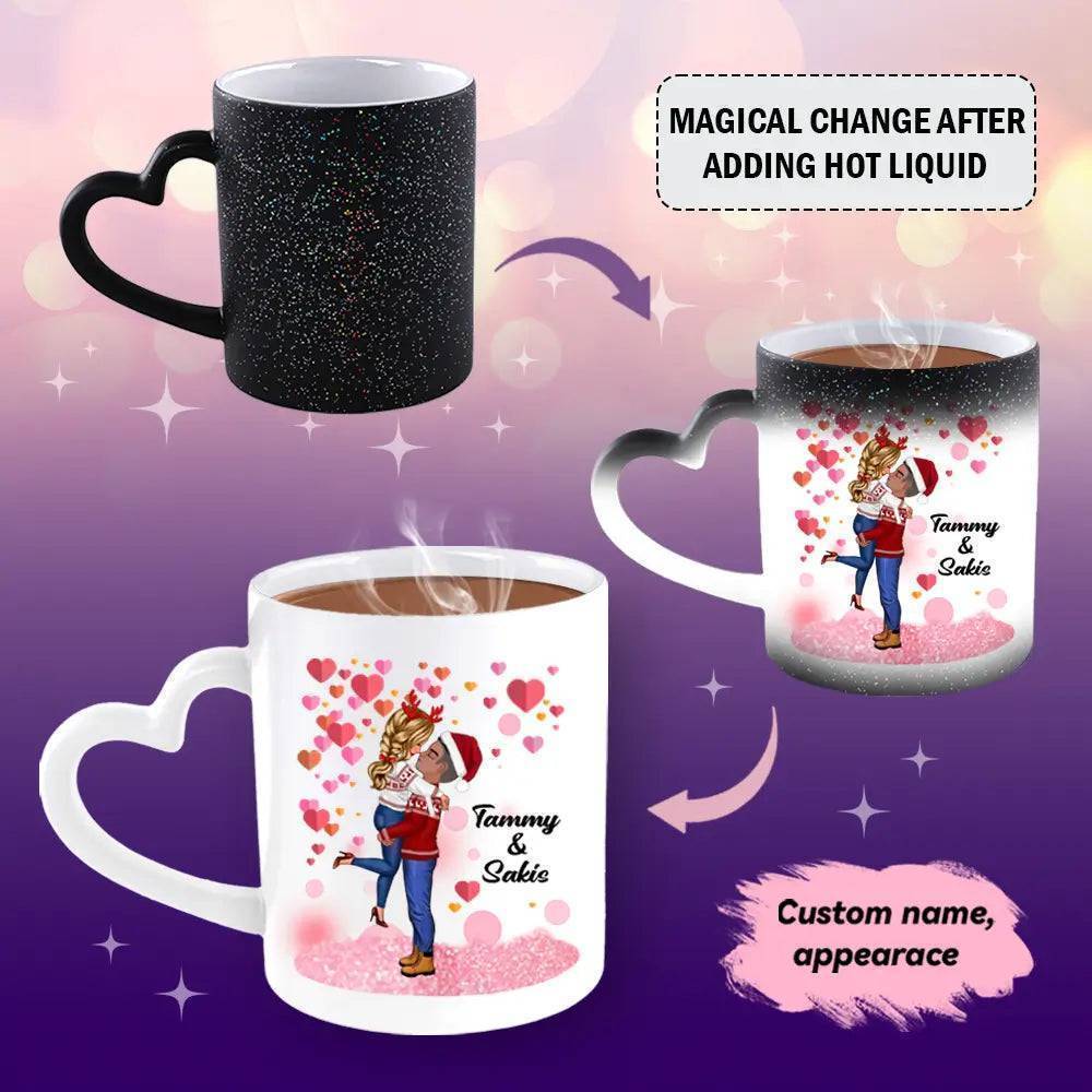 Life is Better with Sisters - Love & Friendship - Personalized Mug, Color Changing Mug - Up to 5 Sisters