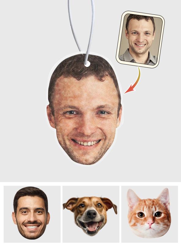 Funny Face Only - Personalized Face Air Freshener