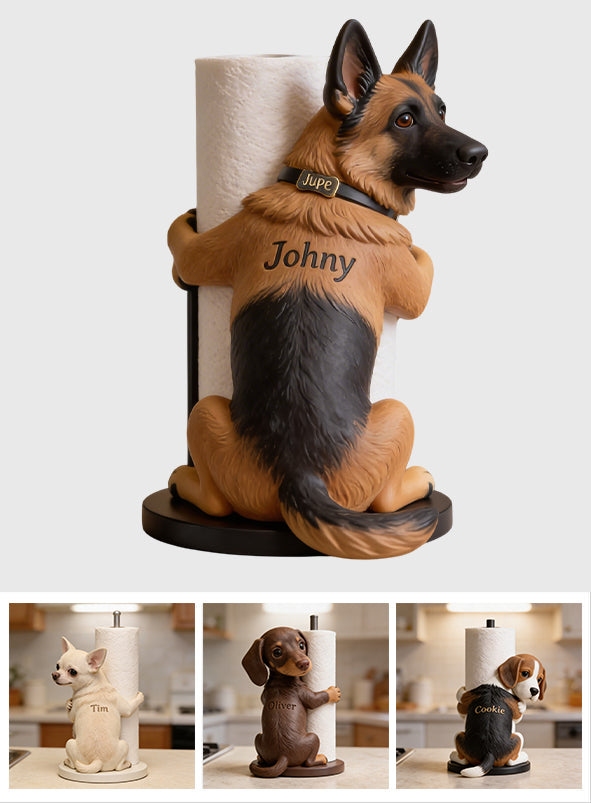 Custom Pet Photo - Personalized Dog Paper Towel Stand