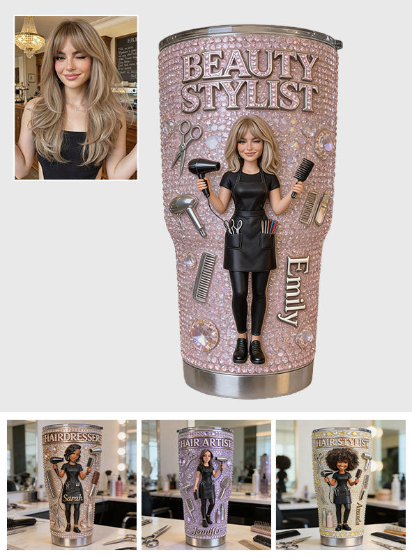 Custom Any Photo - Personalized Hairdresser Tumbler