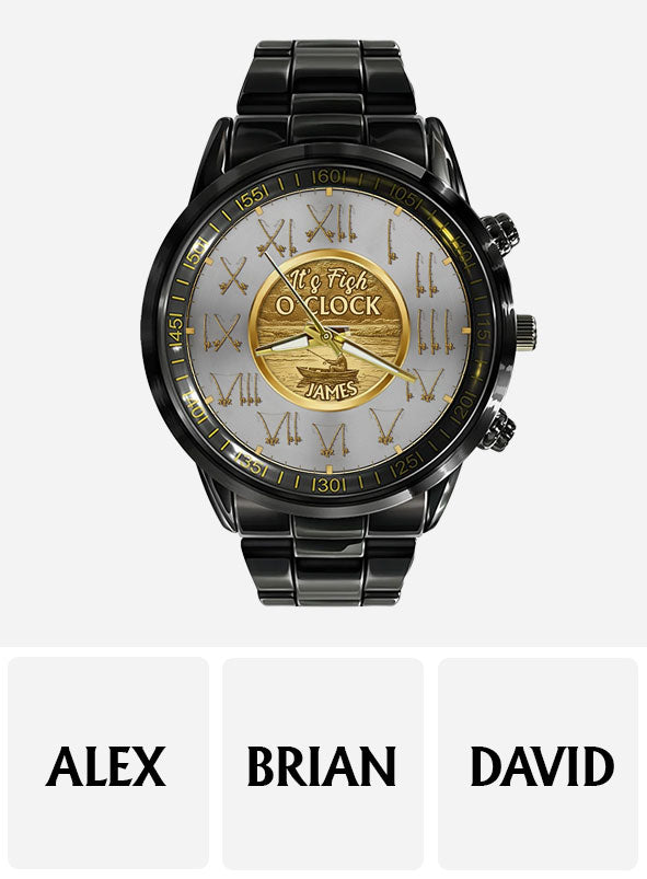 It's Fish O'clock - Personalized Fishing Hand Watch