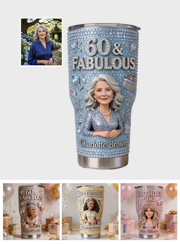 Custom Any Photo - Personalized Birthday Tumbler