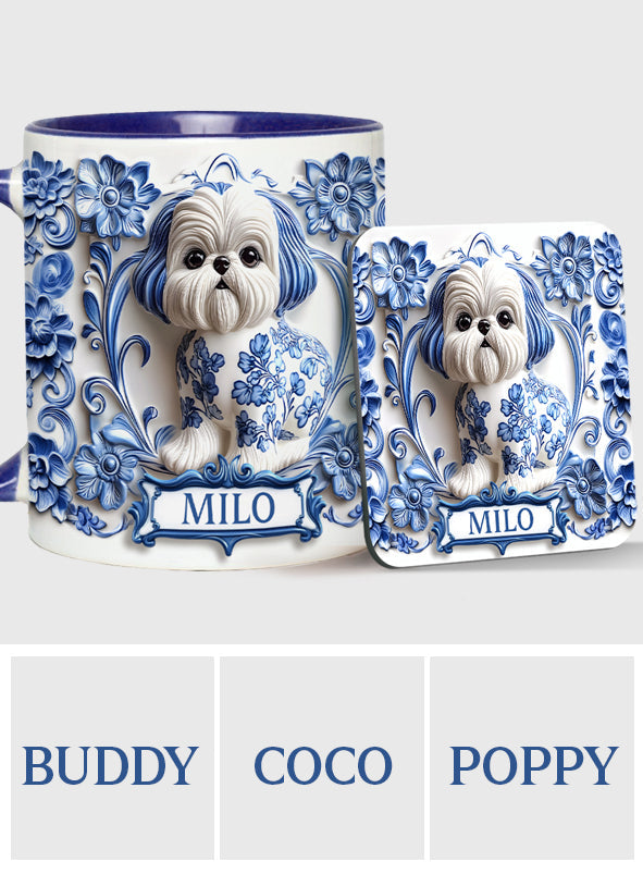 Cute Dog - Personalized Dog Accent Mug