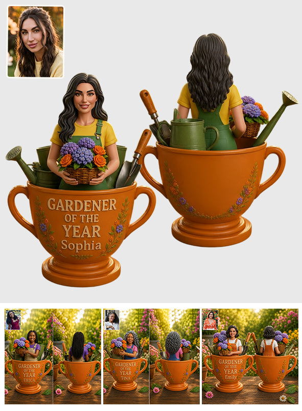 Gardener Of The Year - Personalized Gardening Premium 3D Figurine