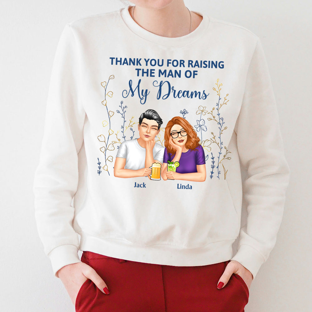 Thank You for Raising Me – Personalized Ceramic Jewelry Dish for Mother with Custom Names, Perfect Gift for Mother’s Day, Birthdays, or Special Occasions