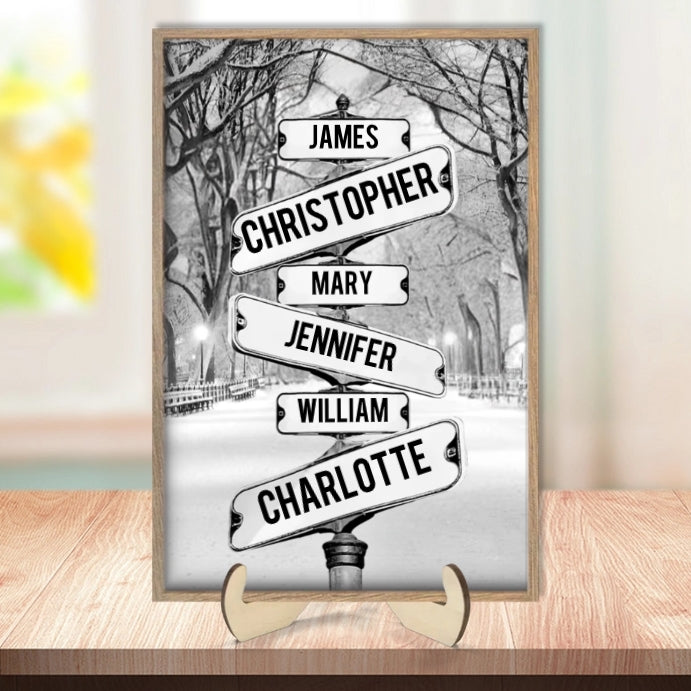 Personalized Street Sign Family Poster – A Unique Gift for Cherished Memories