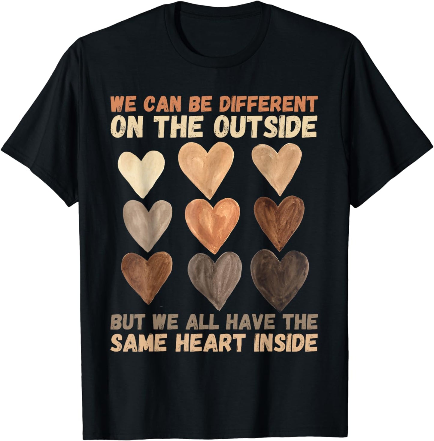We Have The Same Heart Inside African American T-shirt & Hoodie 0224