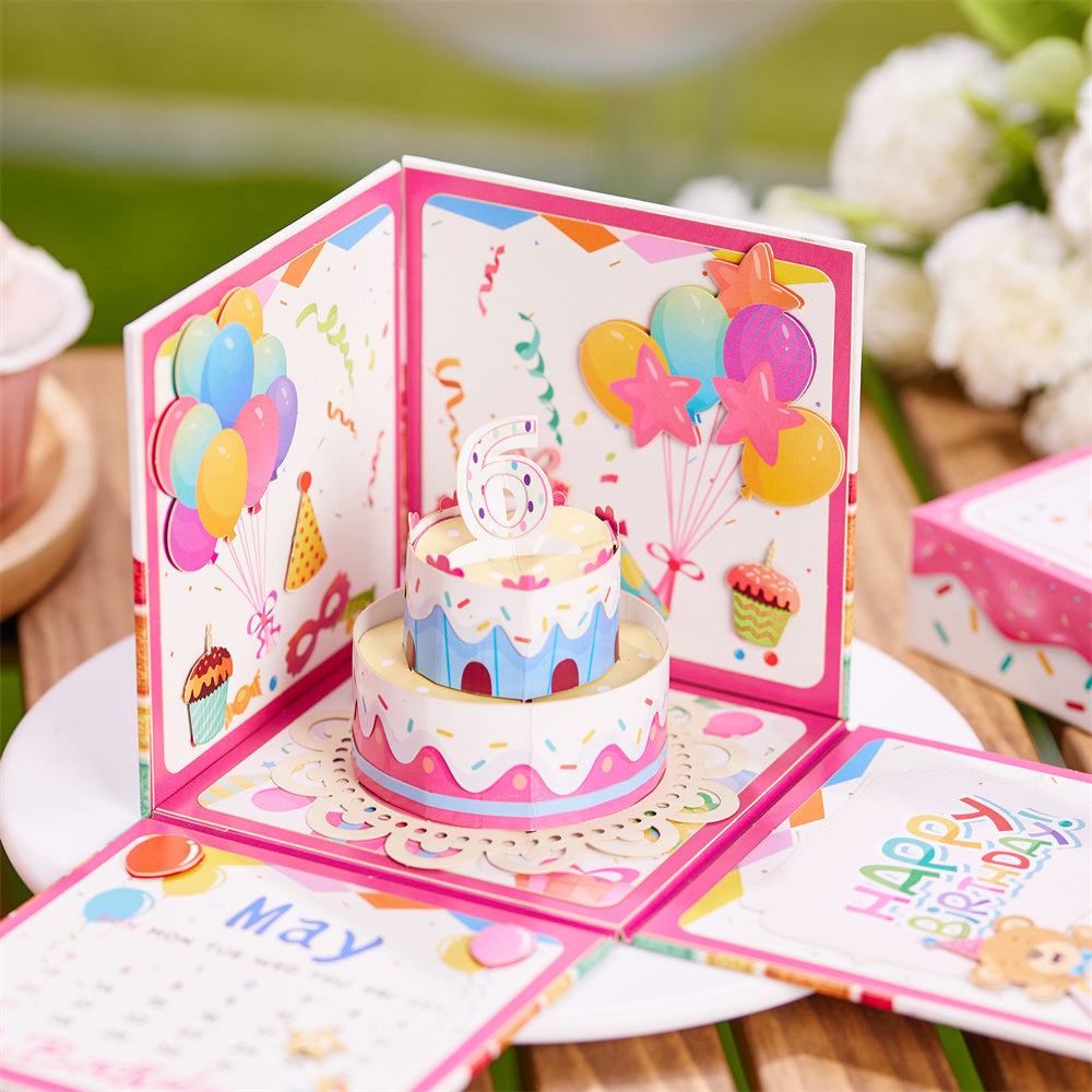 Personalized Birthday Birthday Exploding Surprise Box Card