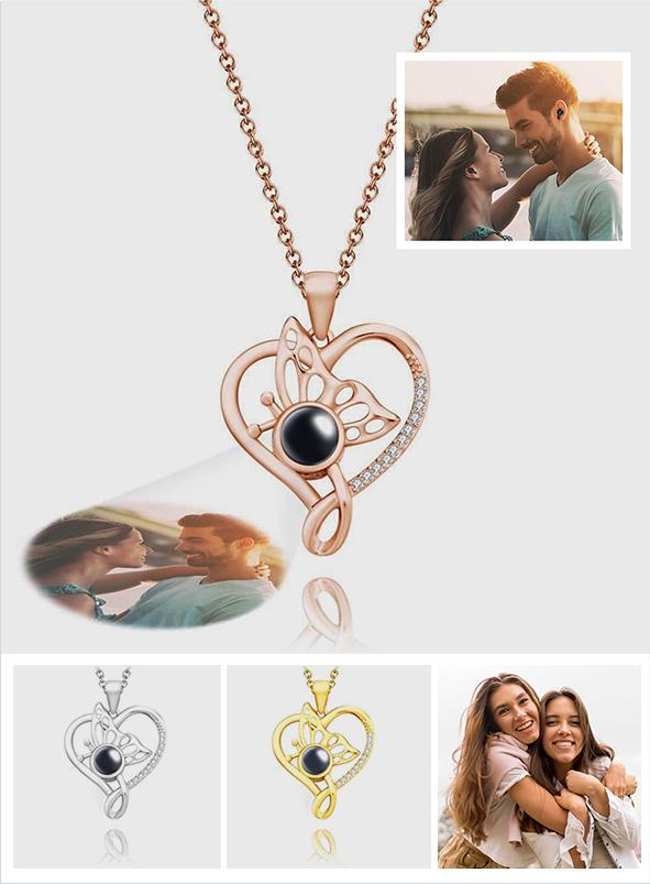 Personalized Butterfly Photo Projection Charm