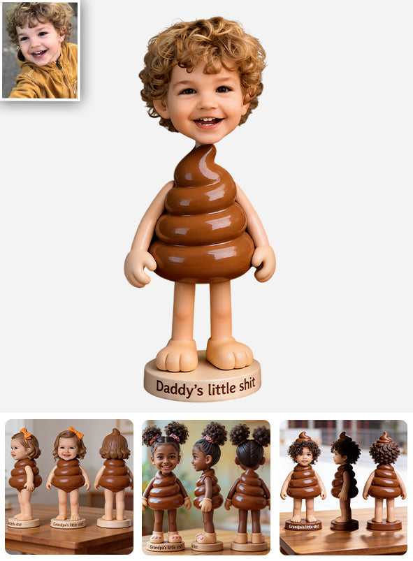 Grandpa Little Sh*t Funny Real 3D Custom - Personalized Grandpa Premium 3D Figurine