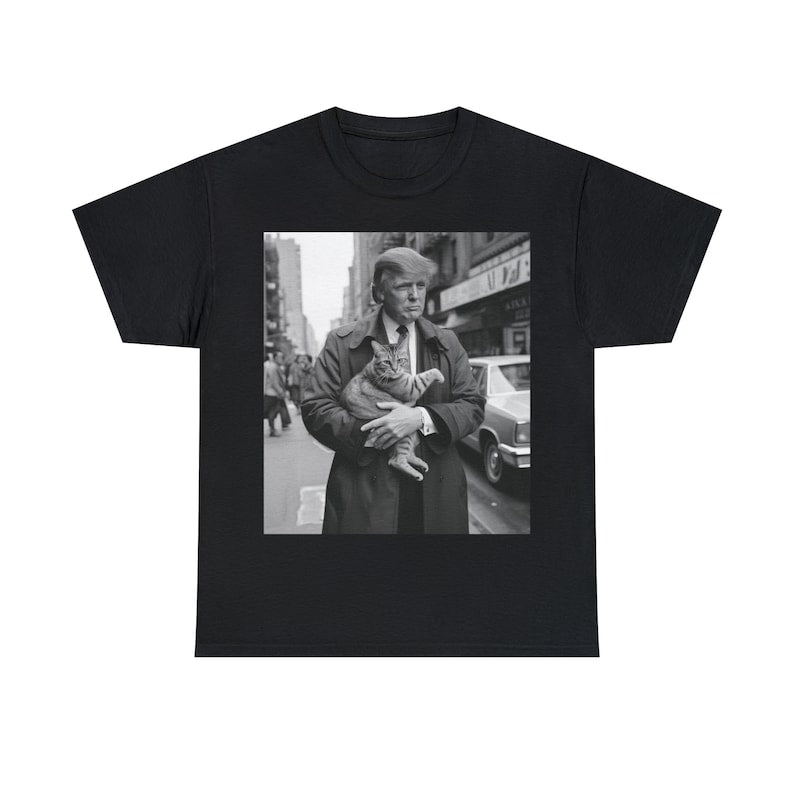 Donald Trump and Cat in NYC T-shirt & Hoodie 0924