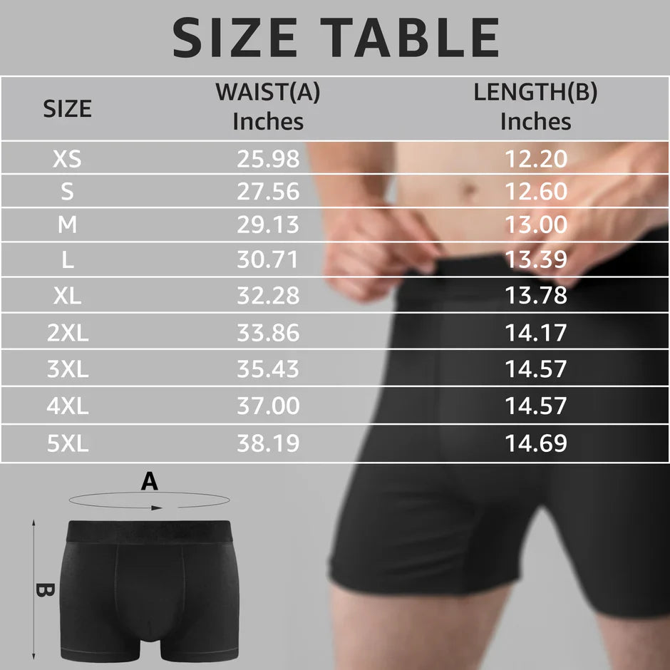 Men's Boxer Briefs Personalized Funny Couple To Do List with Hearts, Playful Romantic Gift for Him for Date Night