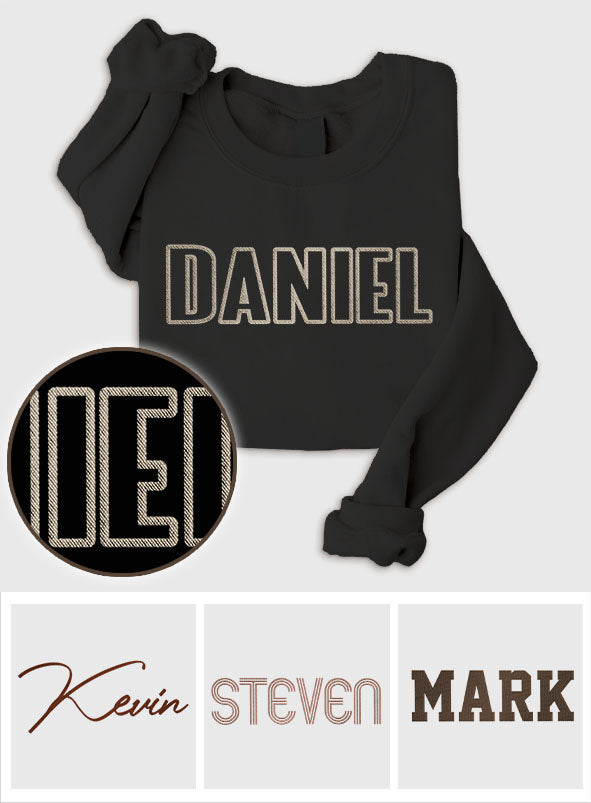 Custom Name - Personalized Uncle Embroidered Sweater