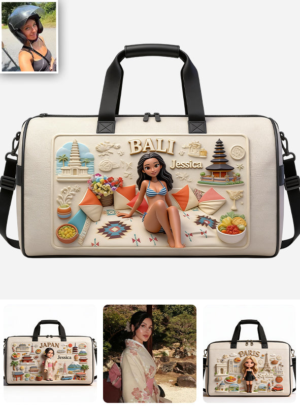 Just A Girl Who Loves Travelling - Personalized Travelling Duffle Bag