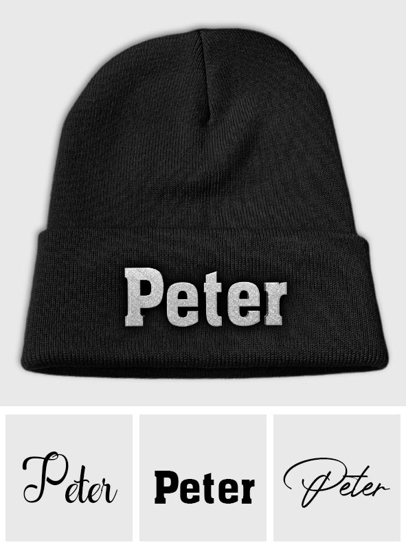 Custom Name - Personalized Uncle Embroidered Beanie