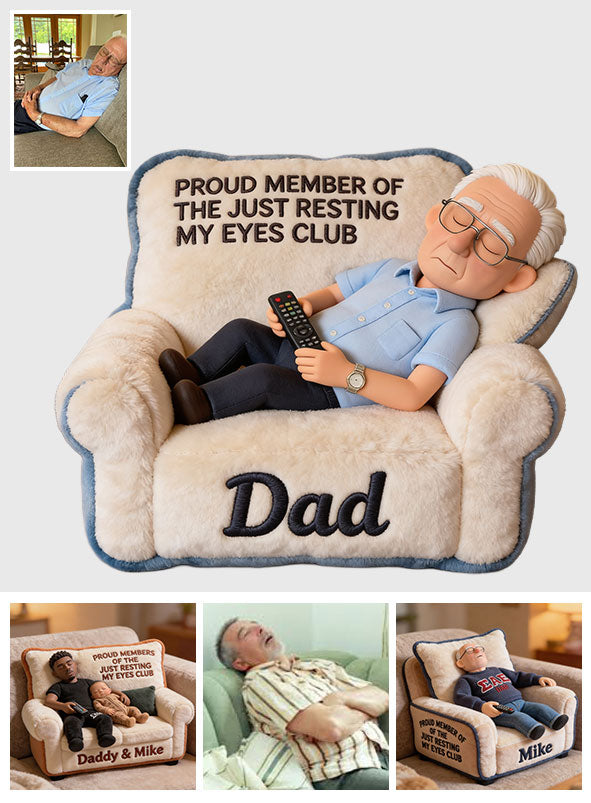 Funny Gift For Dad, Father's Day Gift - Personalized Father Premium Faux Fur Pillow