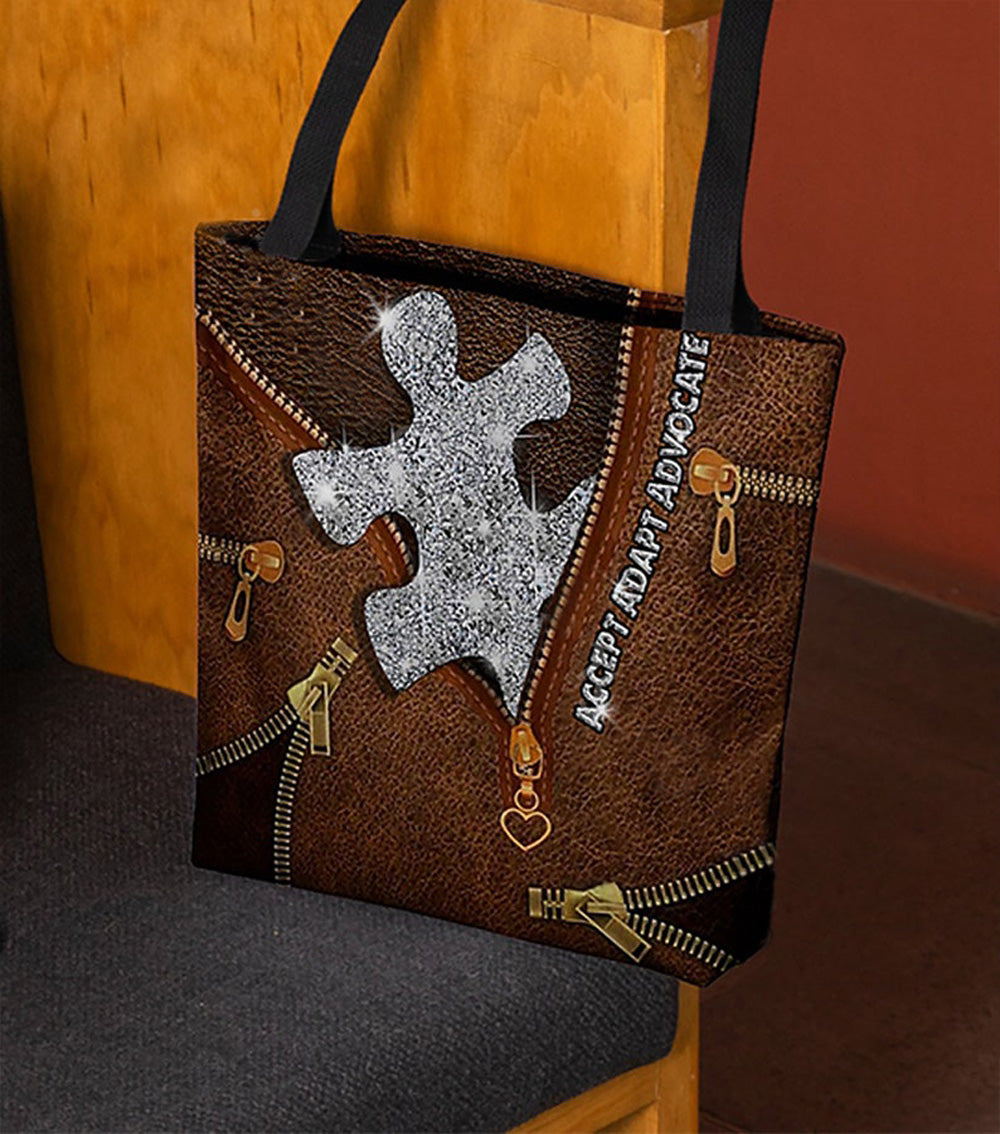 Autism Awareness : Accept Adapt - Tote Bag 0921