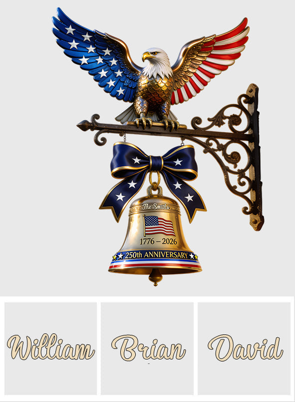 250 Years Of America - Personalized Patriot Wooden Wall Mount Sign