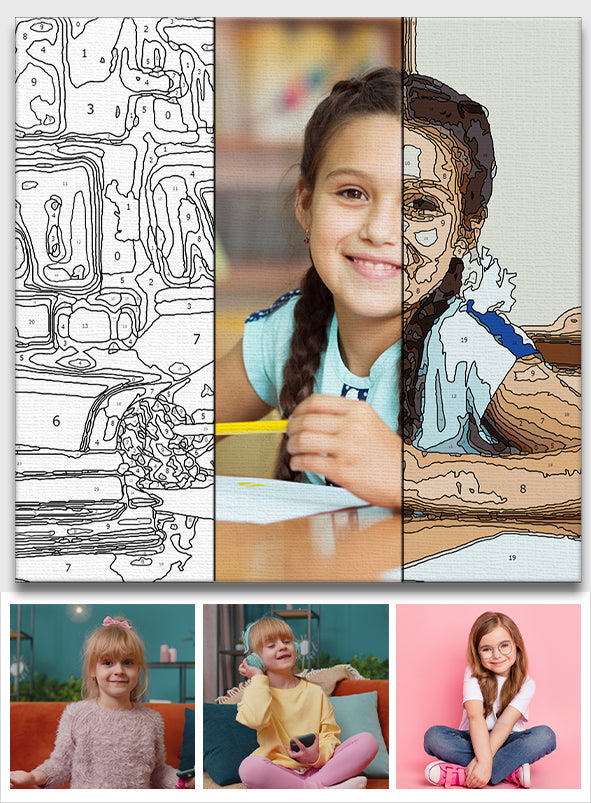 Custom Photo - Personalized Daughter Paint By Numbers Kit