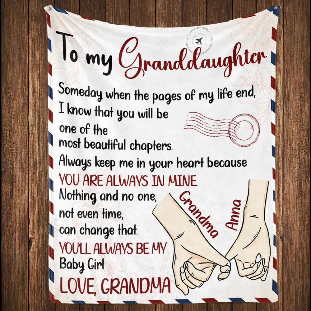 To My Daughter Fleece Blanket, Personalized Custom Throw With Heartfelt Message, Unique Gift From Mom