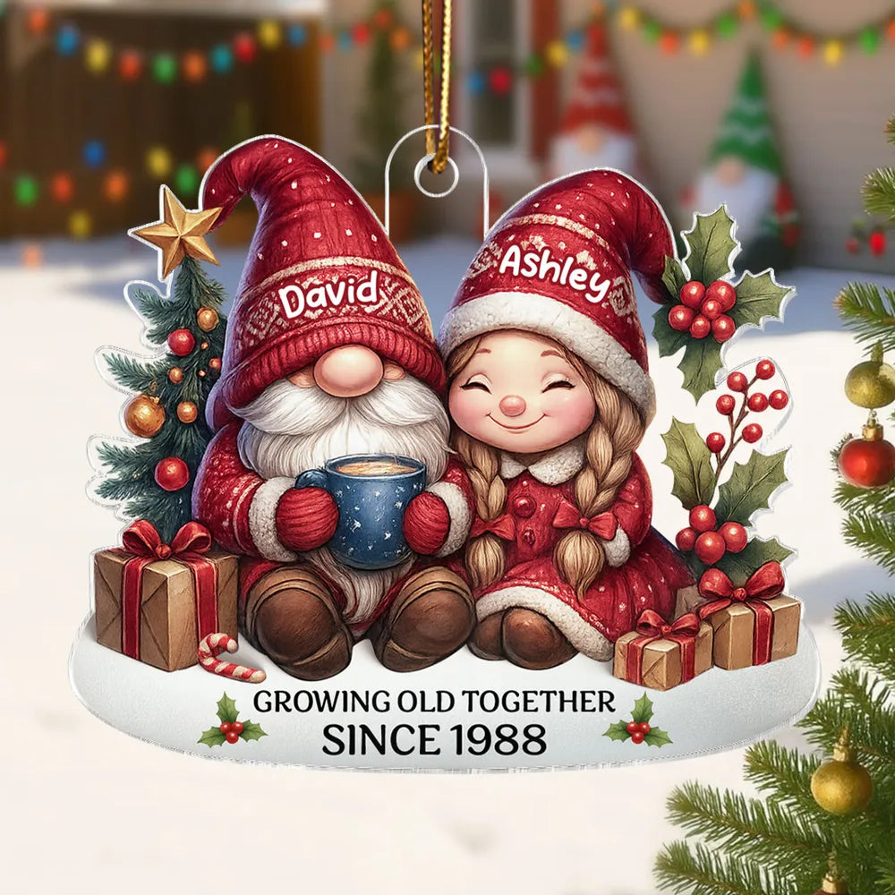 To My Forever Love - Custom Couple's Acrylic Ornament, Personalized Love Gift