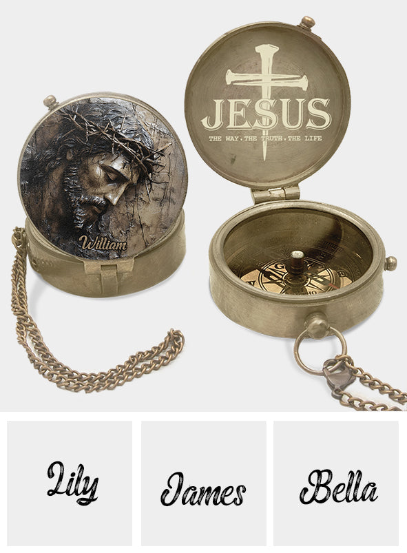 Faith Hope Love - Personalized Christian Compass