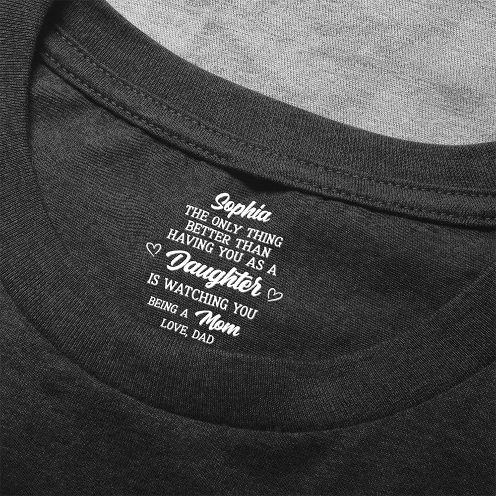 Personalized Son Pride Classic Tee, Funny Heartwarming Quote Shirt, Unique Gift for Mom or Dad
