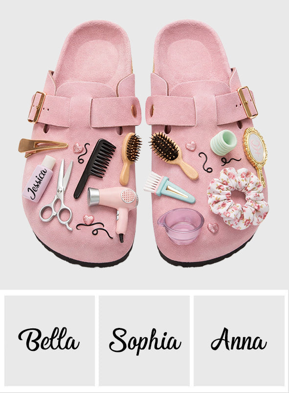 Hairdresser, Hair Stylist - Personalized Hairdresser Clogs With Arch Support