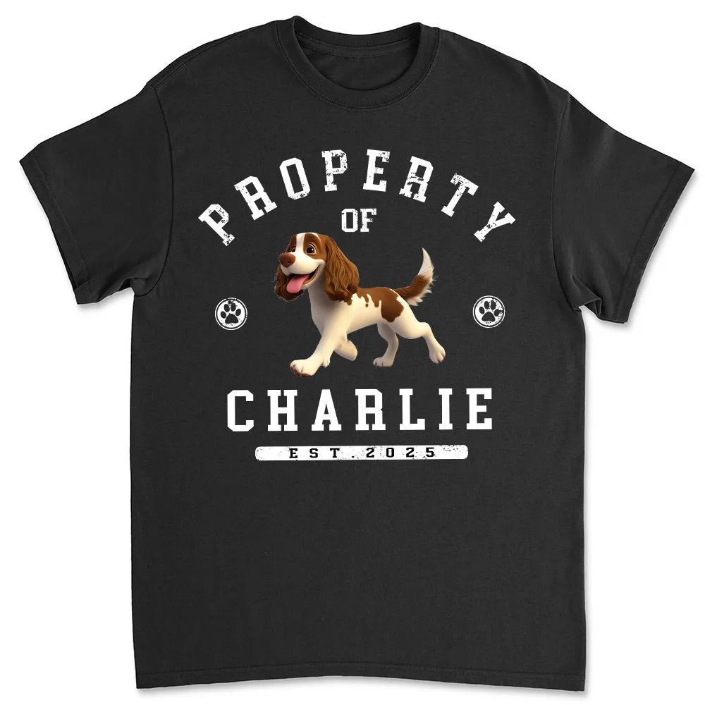 Custom Class Tee for Pet Parents - Proudly Owned by Your Pup, Fun Dog Lover Gift