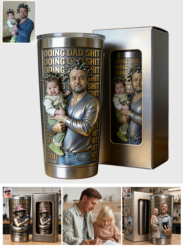 Funny Dad Gifts - Personalized Father Tumbler With Gift Box