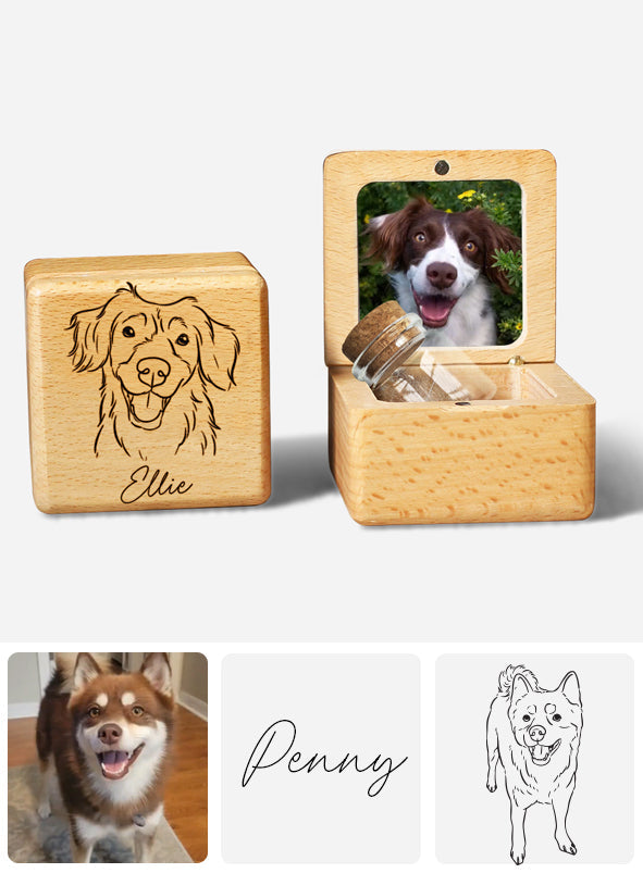 Miss You Lil Bud - Personalized Dog Pet Fur Keepsake
