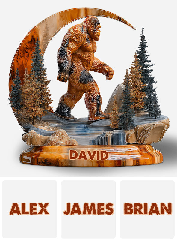 And Into The Forest I Go - Personalized Hiking Custom Shaped Acrylic Plaque
