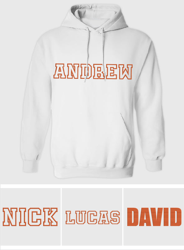 Custom Name - Personalized Son Embroidered Hoodie