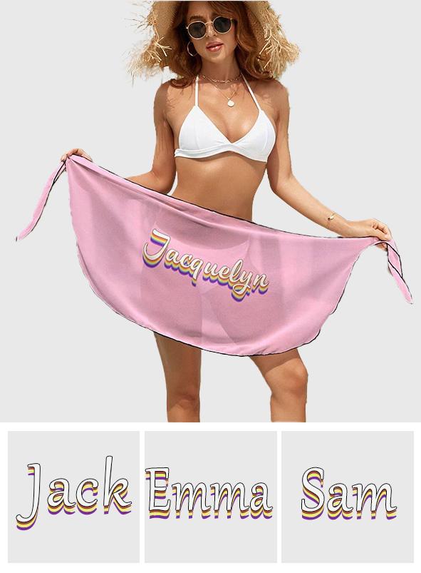Custom Name - Personalized Beach Wrap
